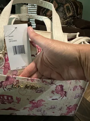VIRAL Betsey Johnson pink horse rodeo western bag thumbnail 3