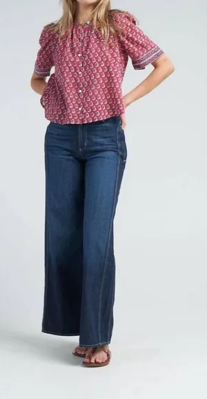 AG Adriano Goldschmied NWT Daily Blue Easy‎ Wide Leg High Waist Jean Zephyr Sz 28 thumbnail 1