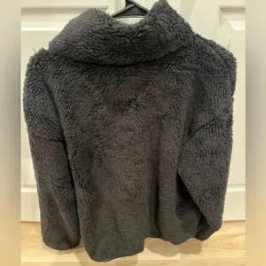 NWT PINK Victoria’s Secret Cozy Black Sherpa Full Zip Fleece Jacket Black XL thumbnail 5