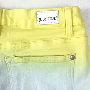 Judy Blue Ombre Denim Cutoff Festival Shorts Womens S Y2K Coastal Beach Vacation thumbnail 9