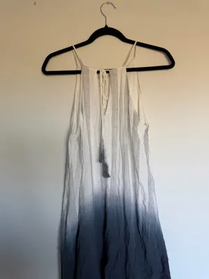 Loveriche Ombre White Blue Dress thumbnail 3