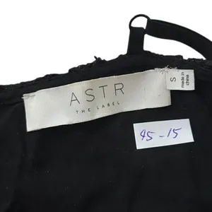 ASTR The Label Black Lined Embroidered A-Line Midi Dress Women Sz Small | 45-15 thumbnail 5