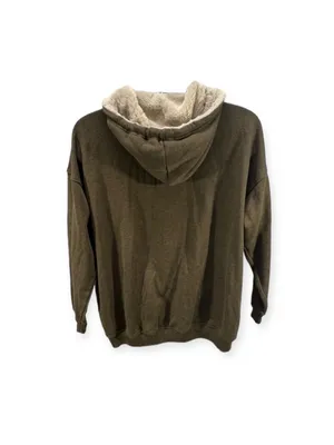 Aerie Sherpa Lined Hoodie Jacket Size M thumbnail 2