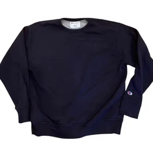 Champion Dark Blue Embroidered Sweatshirt Casual Crew Neck L thumbnail 1
