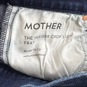 MOTHER Denim jeans the insider crop step gray movin on up stretch blue thumbnail 9
