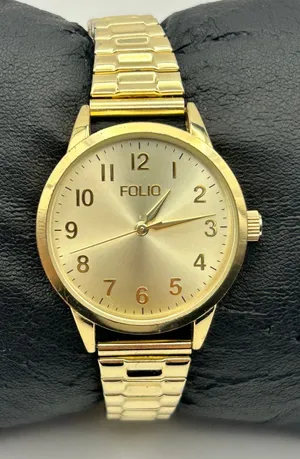 Folio Gold Classic Women’s Watch Working New Battery thumbnail 1