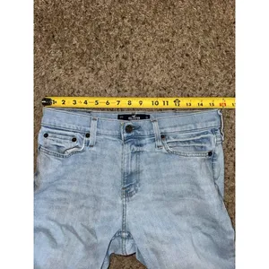 Hollister Men's Blue Light Wash Denim Straight Jeans Stretch 5-Pocket thumbnail 4