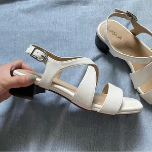 Life Stride Jordan Strappy Sandals Size 6W Wide Width White thumbnail 2