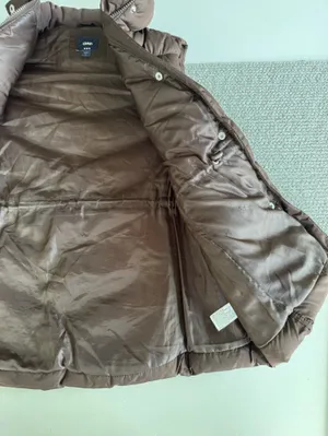 GAP Chocolate Brown Puffer Vest Size Small thumbnail 7