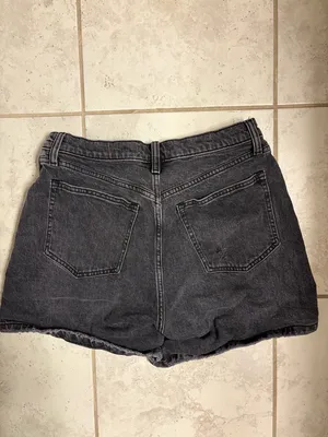 Abercrombie & Fitch Black Denim Jean Shorts thumbnail 8