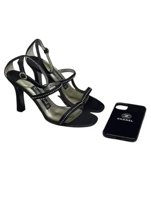 new Kenneth Cole ★ Evening Star Rhinestone Embellished Sandal ★ Black Satin ★ 8M thumbnail 13