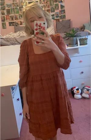 Orange American Eagle Dress thumbnail 4