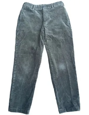 Uniqlo Green Corduroy Pants Size 2 Straight Leg Drawstring Academia Casual thumbnail 1