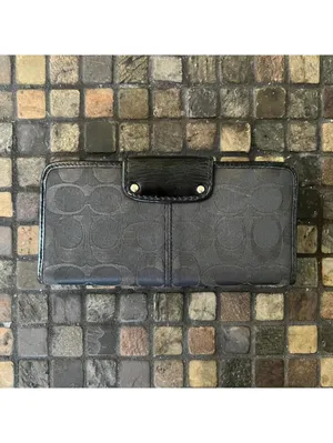 Vintage Y2K Coach signature monogram wallet 🖤 thumbnail 4