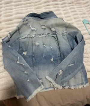 Cello Distressed  Cropped Jean Jacket thumbnail 3