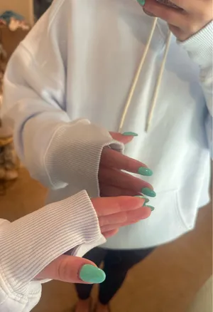Offline aerie baby blue hoodie thumbnail 2