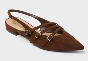 A New Day Women’s Twiggy Multi Buckle Mini Heel Flats thumbnail 1