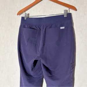 Figs Women’s Zamora Jogger Scrub Pants Pull On Mid Rise in Dark Purple Size S thumbnail 7