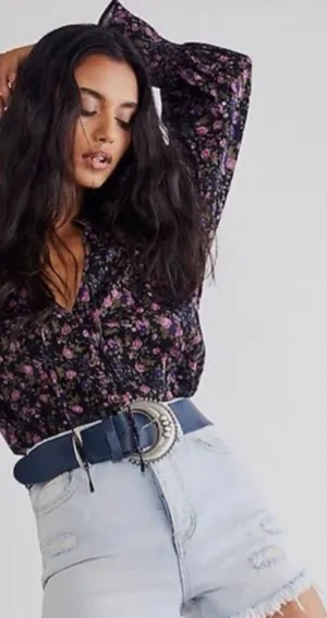 Free People "Meant To Be" Blouse Size M thumbnail 1