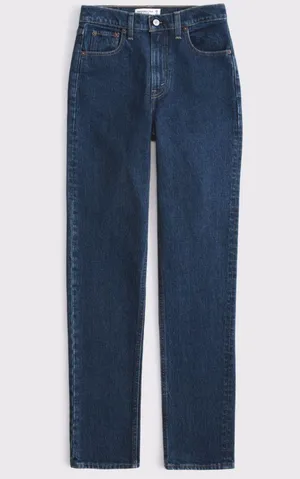 Abercrombie & Fitch Ultra High Rise 90s Slim Straight Jean thumbnail 1