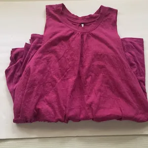 Free People ‘Right On Time’ barbiecore tiered tunic tank, size medium large thumbnail 1