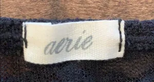 Aerie black lace strapless bralette with stones thumbnail 2