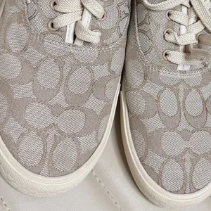 Coach Women's Citysole Skate sneakers Size 9B taupe tan lace up thumbnail 12