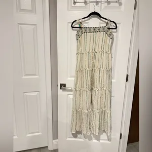 Anthropologie Safa Tiered Shimmer‎ Midi dress size Small thumbnail 7