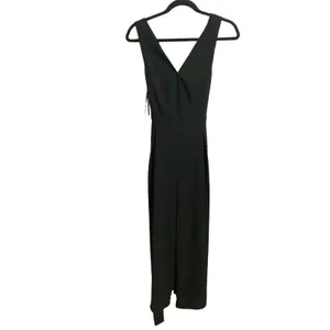 Lulus Statement Of Style Black Sleeveless Wide Leg Tie Waist Jumpsuit S thumbnail 2