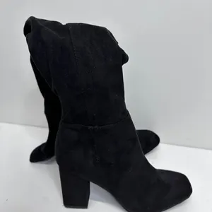 Over the Knee Boots Womens Square Toe‎ Block Heel Size 6 thumbnail 3