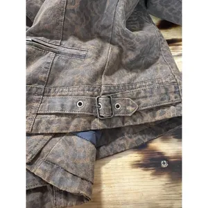 Kut From The Kloth Women Faux Suede Size‎ Medium Zip Jacket Leopard Print Preppy thumbnail 15