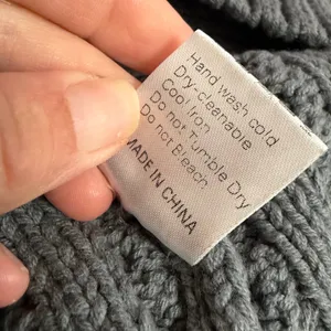Trendy Queen Sweater S Blue Gray Cable Knit Oversized Crew Neck Minma Neutral thumbnail 8