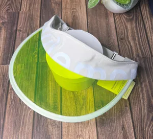 Lululemon Translucent Visor NWT Adjustable One Size (Green White) thumbnail 3