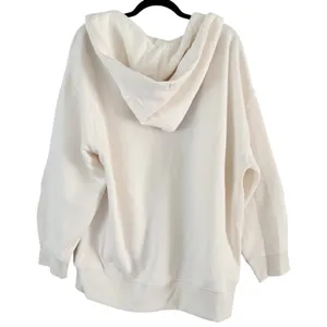 NWT Everlane Luxe Fleece Oversized Full Zip Hoodie Sweatshirt Bone Womens Large thumbnail 5