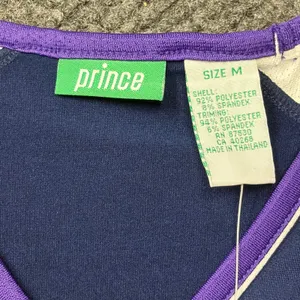 Prince Krista Tennis Tank Top Midnight Multi Navy Purple V-Neck Sleeveless M NWT thumbnail 3