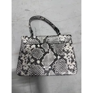 Aldo Snakeskin Print Top Handle Handbag Grey Black Animal Print Satchel Bag thumbnail 5