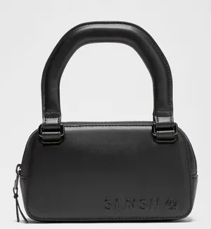 NWT Lululemon x SLNSH Collection Leather Alt. Top-Handle Mini Belt Bag - Black thumbnail 1