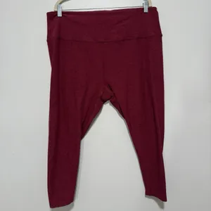 Beyond Yoga Red Spacedye Workout Set Leggings and Sports Bra Size‎ 4X thumbnail 4