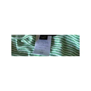 Talbots Womens Green White Striped‎ Knit Poncho L/XL thumbnail 4