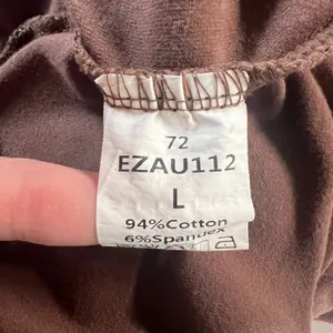 Automet Harem Jumpsuit Womens Large Brown One Piece Slouchy Cotton‎ Comfort L thumbnail 9
