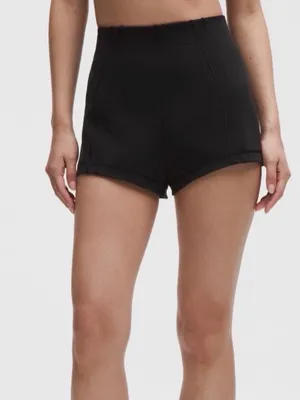 Lululemon Define Luon Micro Shorts size Large black NWT thumbnail 1