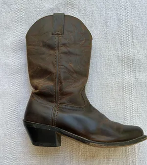 Durango Brown Leather Western Cowgirl Boots Size 7 thumbnail 1