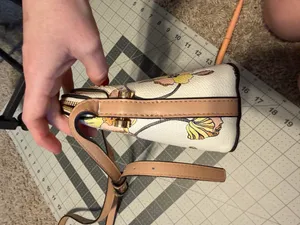 Faux Leather Crossbody A New Day Purse with Poppies thumbnail 8