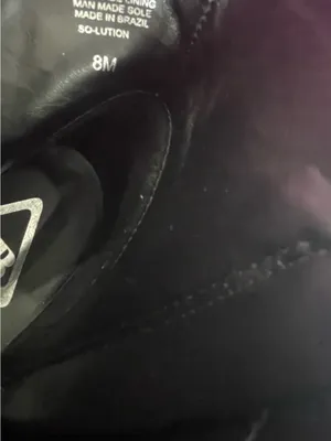 Gianni Bini Black Leather Lug Heel Ankle Boots thumbnail 5