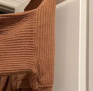 Free People Women's Brown Ribbed Cropped Sweater thumbnail 6
