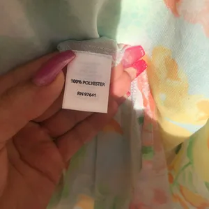 J. Jill Sheer Floral Pastel Business Casual Blouse thumbnail 4