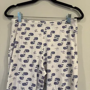 Roller Rabbit Moby Whale Pajamas Set Womens Blue White Pima Cotton PJs thumbnail 10
