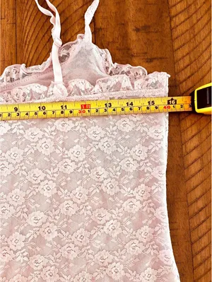 Y2K Old Navy Lilac Lace Camisole Medium thumbnail 7