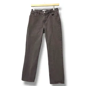 Y2K Abercrombie & Fitch Women's 90s Straight Mid Rise Jeans Brown Size 25 Grunge thumbnail 2