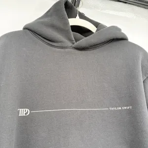 Taylor Swift Womens TTPD Tortured Poets Department Graphic Hoodie‎ Black Size M thumbnail 3